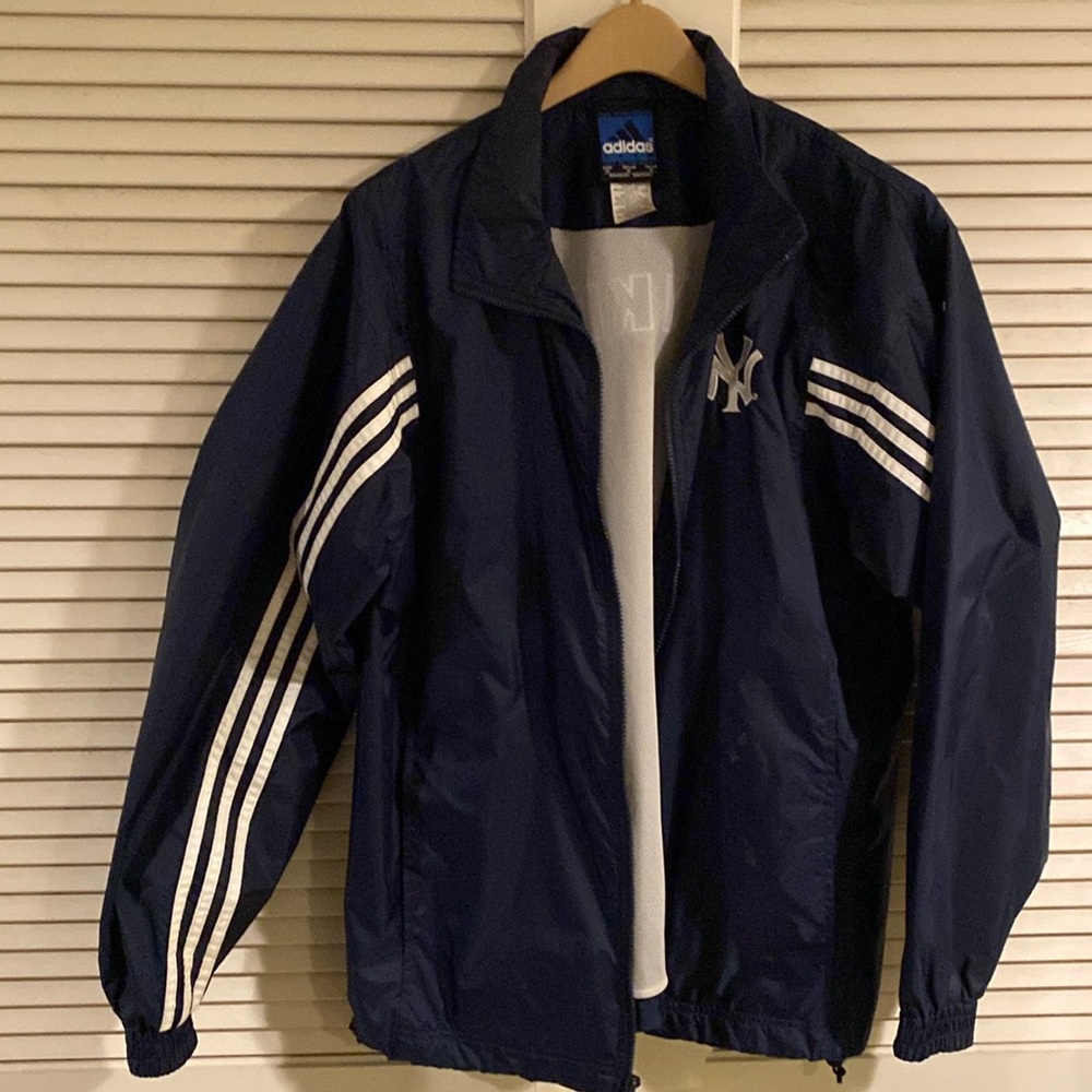 Adidas NY Yankees baseball windbreaker light jacket